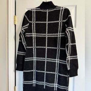 Blue Orchid Black and White Knit Sweater